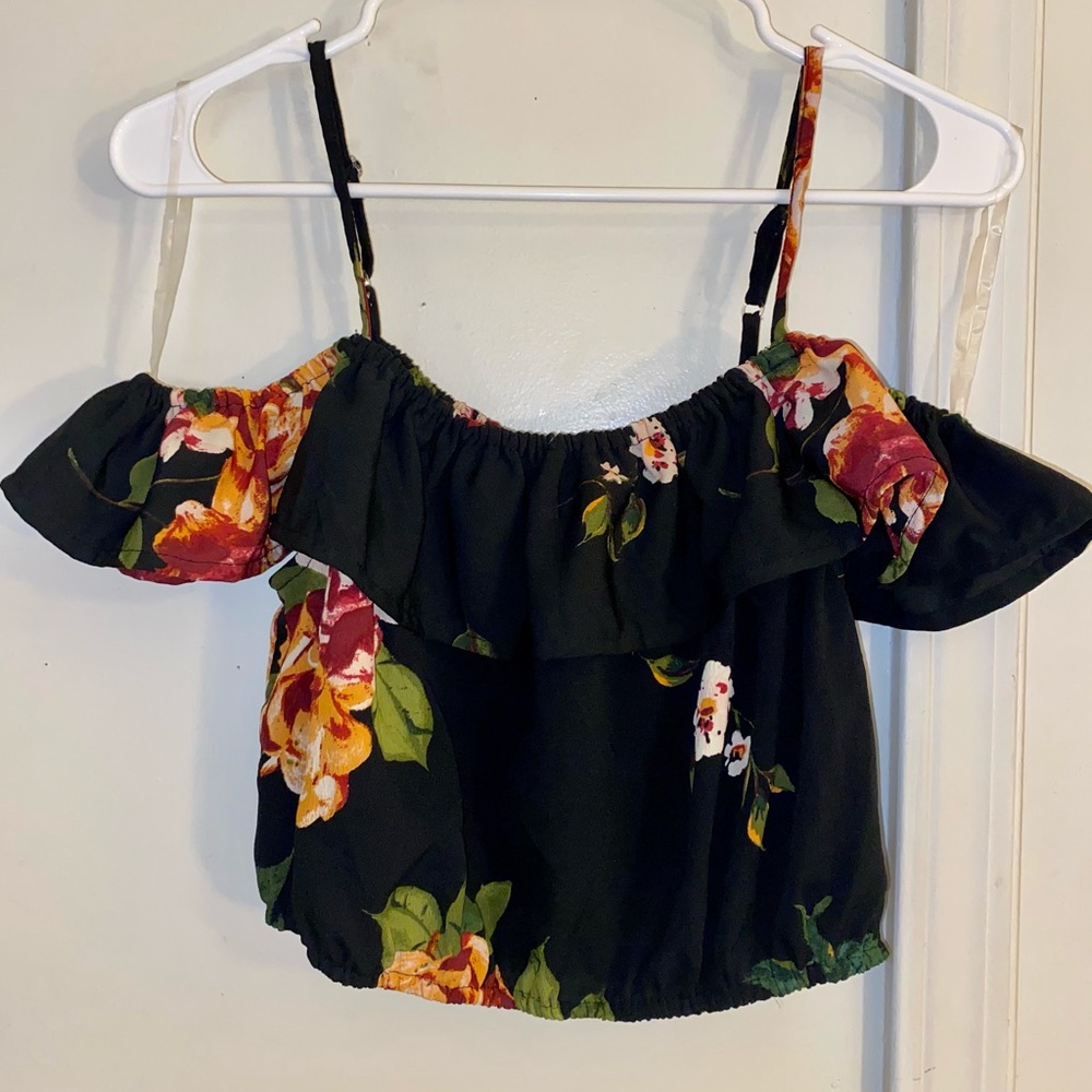 Floral Cropped Blouse
